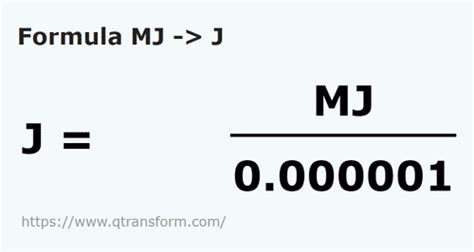 1 megajoule is equal to.